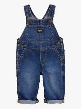 OshKosh B'gosh Baby Stretch Denim Classic Overalls - Dark Wash
